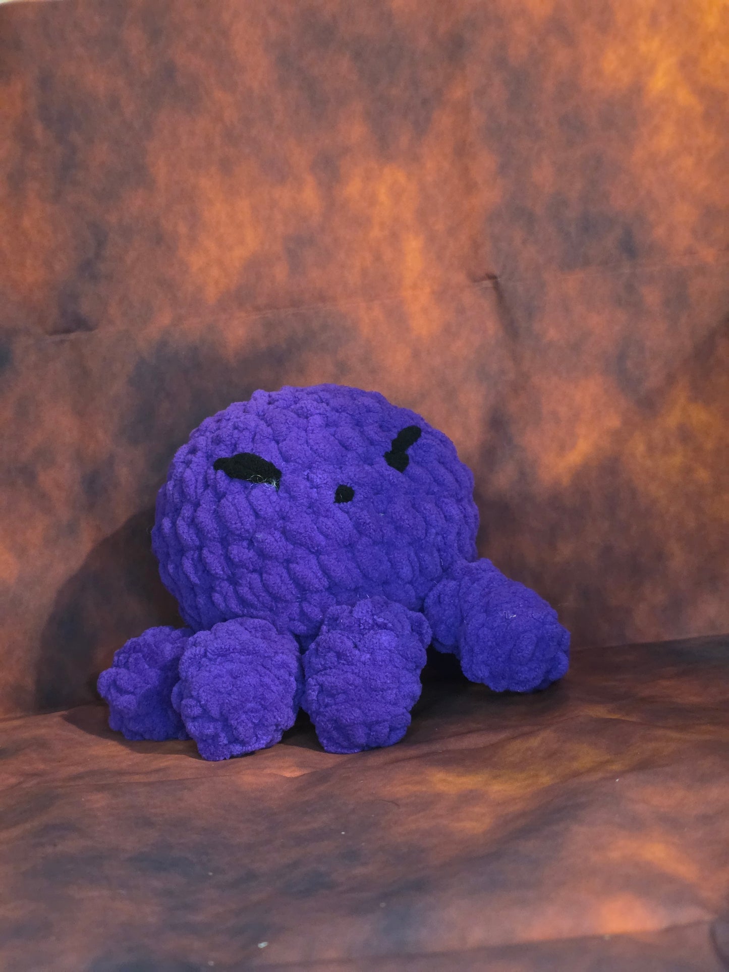 Velvet Void Familiar – Handmade Crochet Octopus Plush