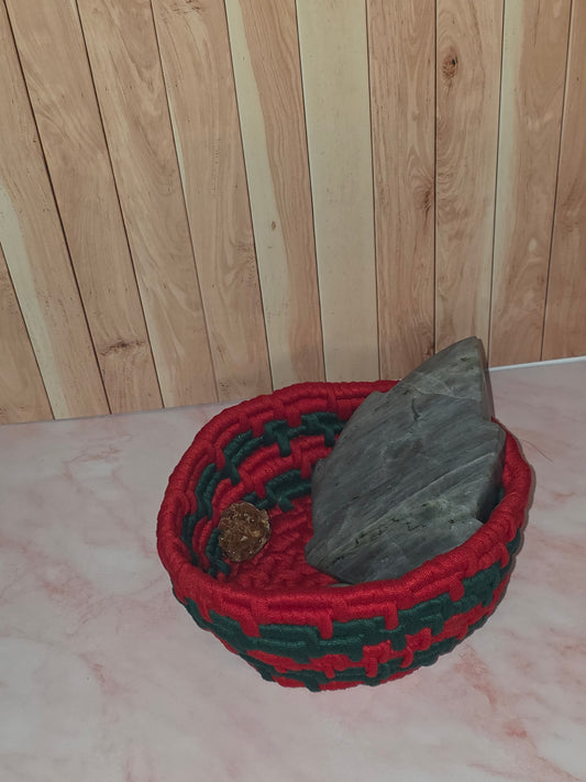 Barberry Vessel - Handmade Coil Wrapped Basket