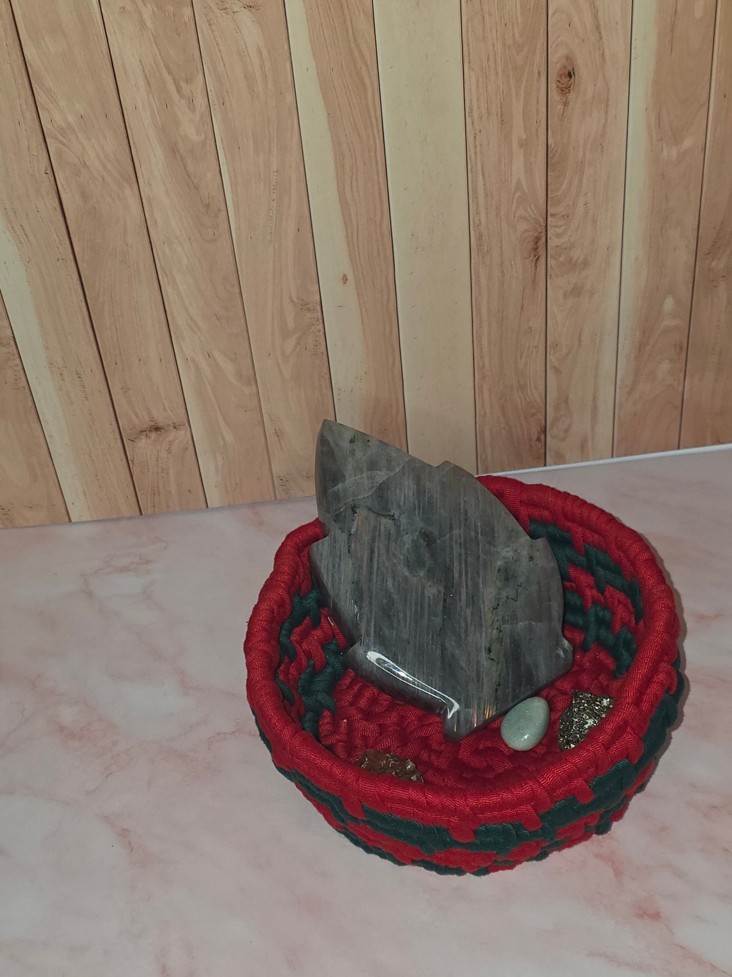Barberry Vessel - Handmade Coil Wrapped Basket