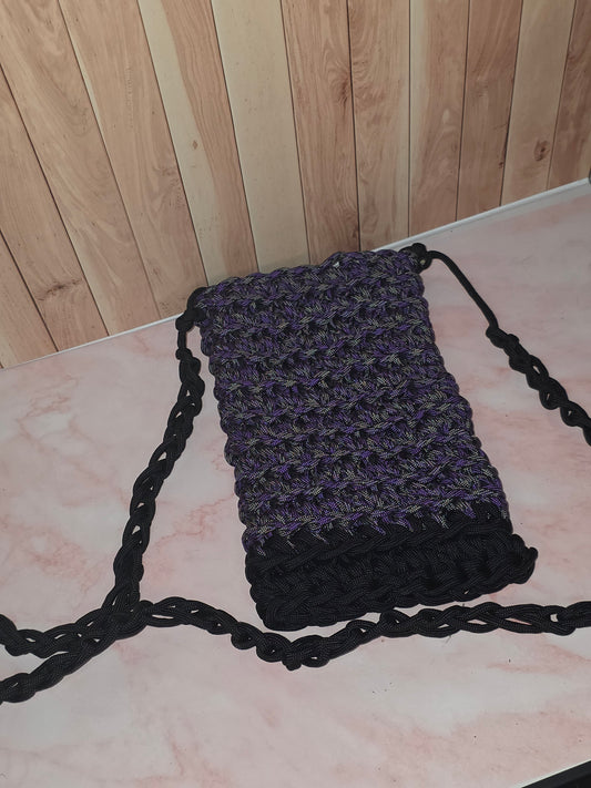 Umbral Drift Satchel – Handwoven Paracord Crossbody Bag