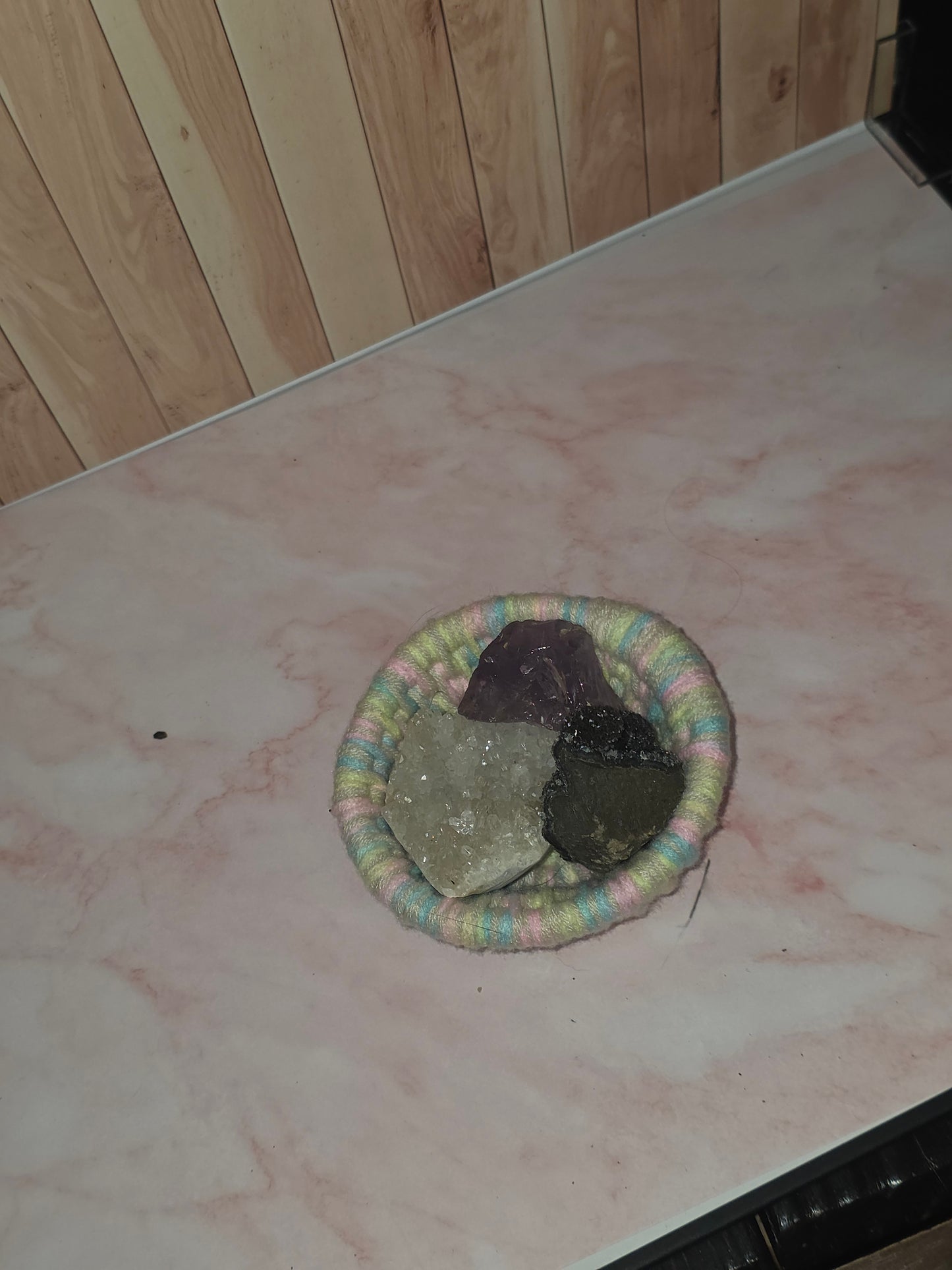 Sugarshade Trinket Vessel - Handmade Tiny Coil Wrapped Basket