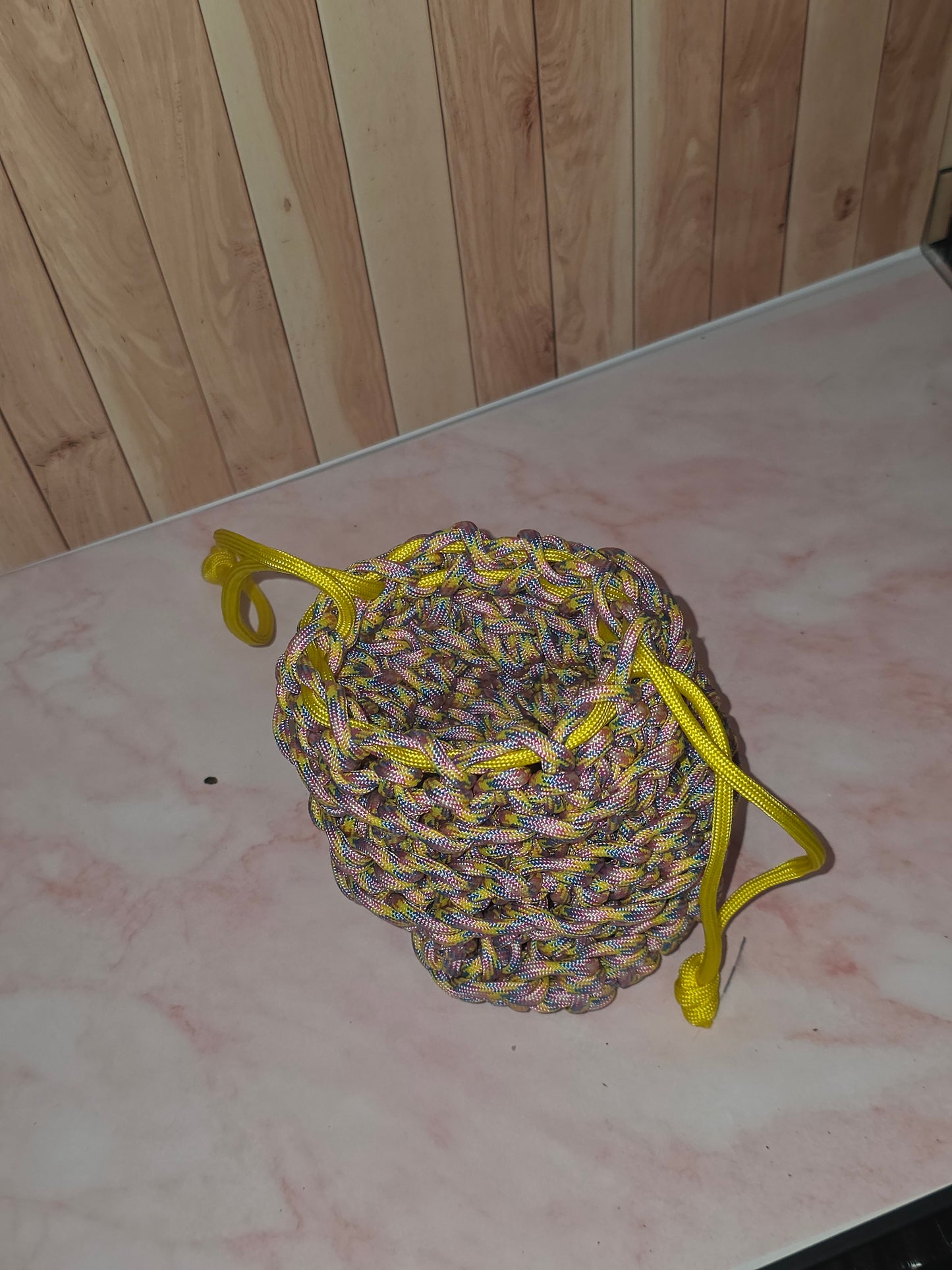 Sunspell Dice Reliquary - Handmade Paracord Drawstring Pouch