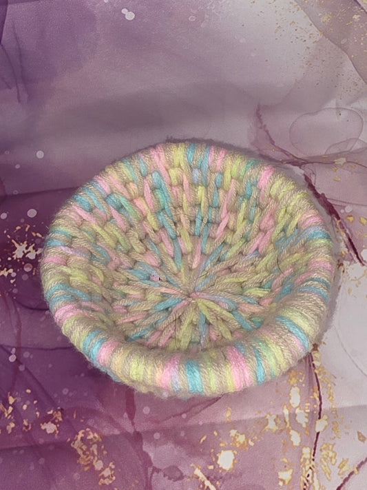 Sugarshade Trinket Vessel - Handmade Tiny Coil Wrapped Basket