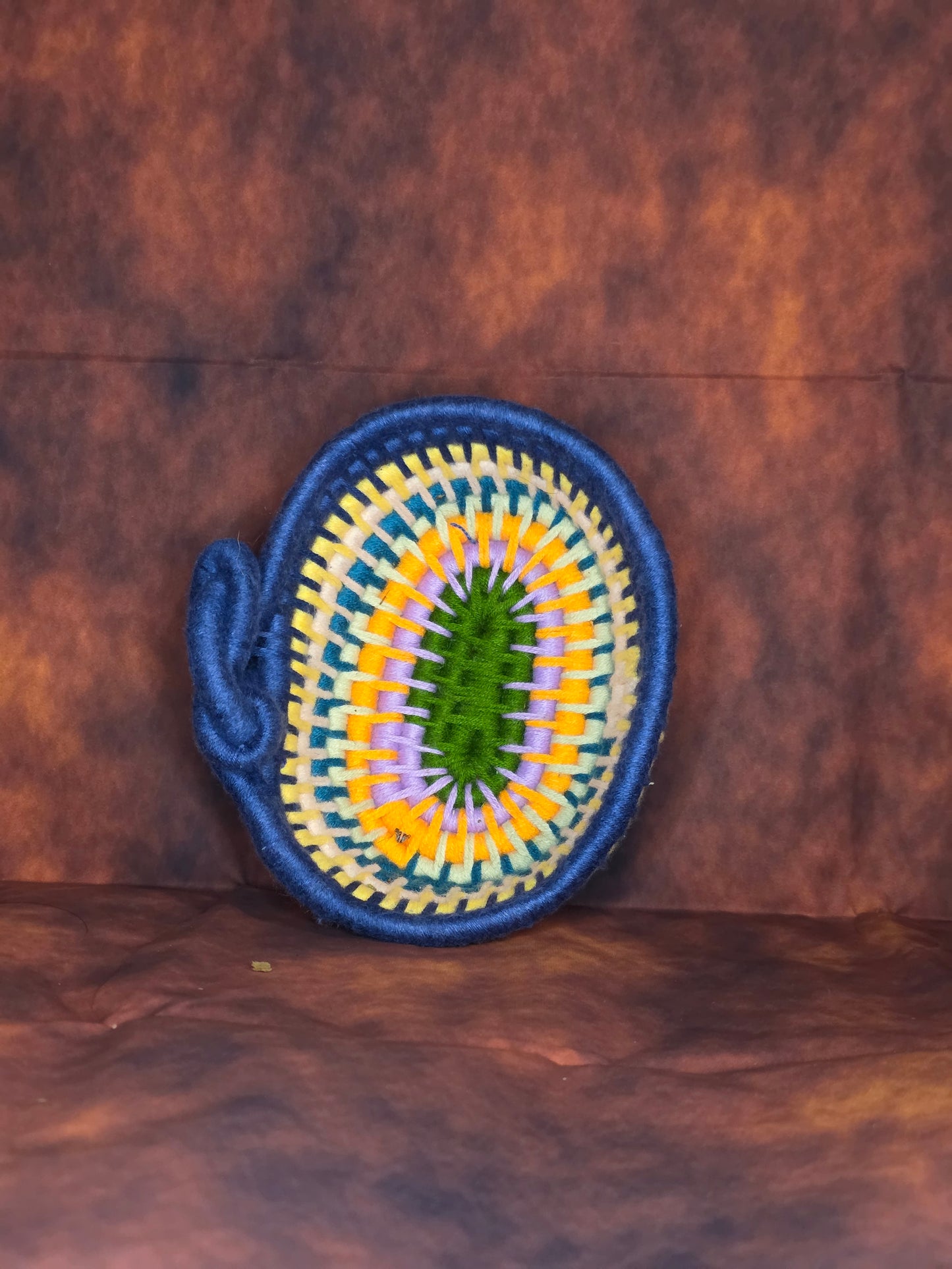 Tideknot Vessel - Handmade Coil Wrapped Basket with Knotwork