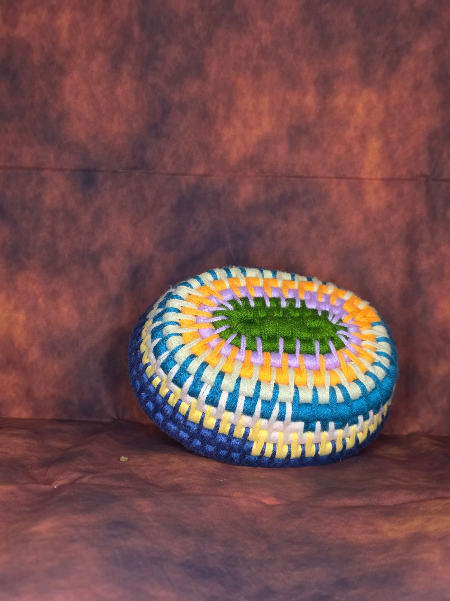 Tideknot Vessel - Handmade Coil Wrapped Basket with Knotwork