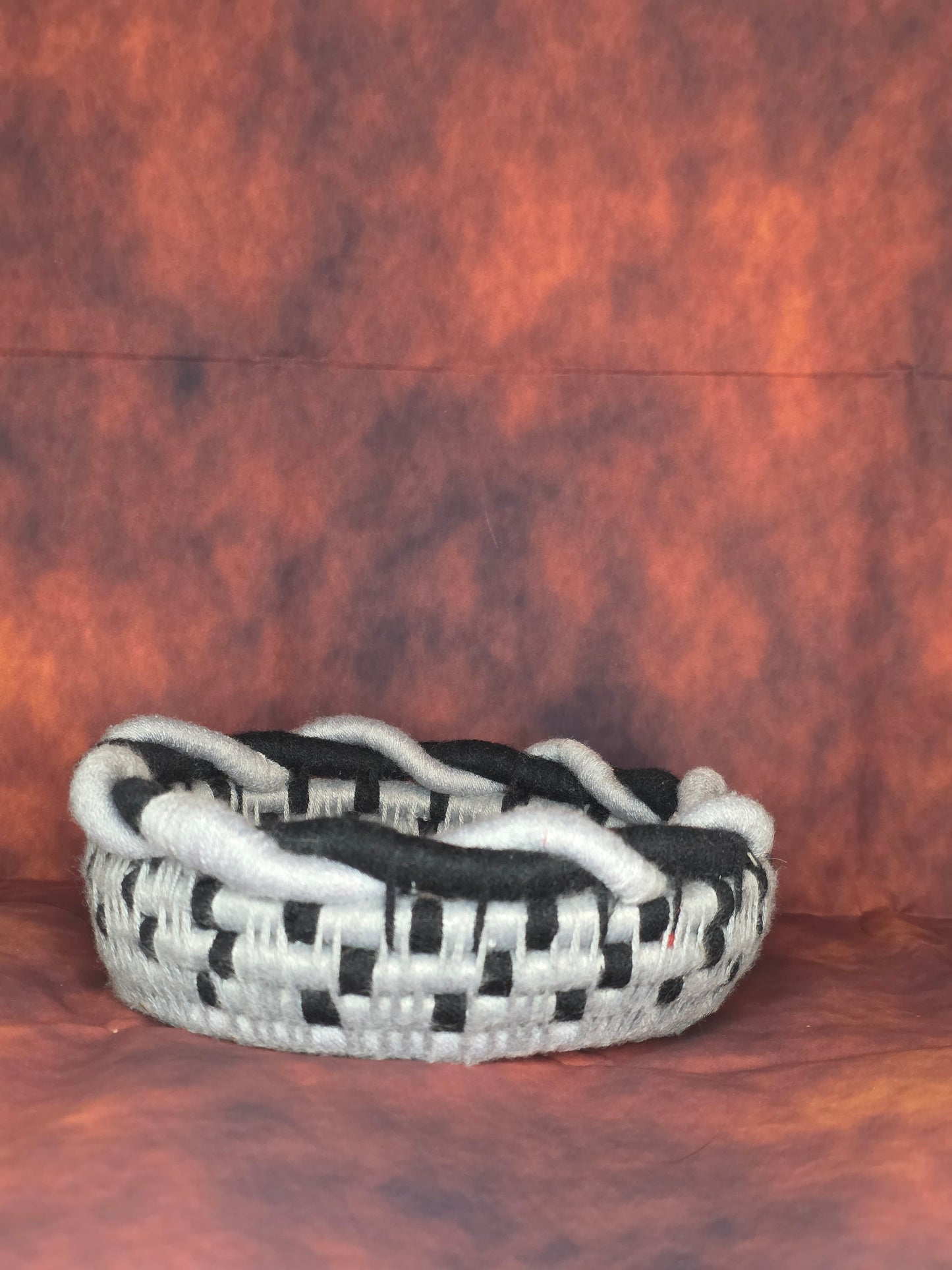 Ruinwake Vessel - Handmade Coil Wrapped Basket with Twisted Knotwork