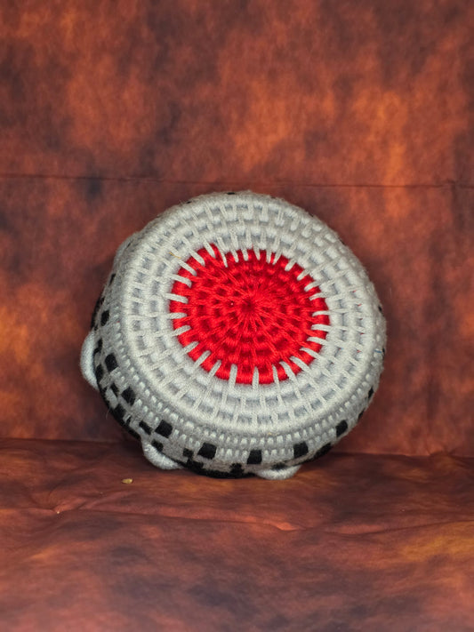 Ruinwake Vessel - Handmade Coil Wrapped Basket with Twisted Knotwork