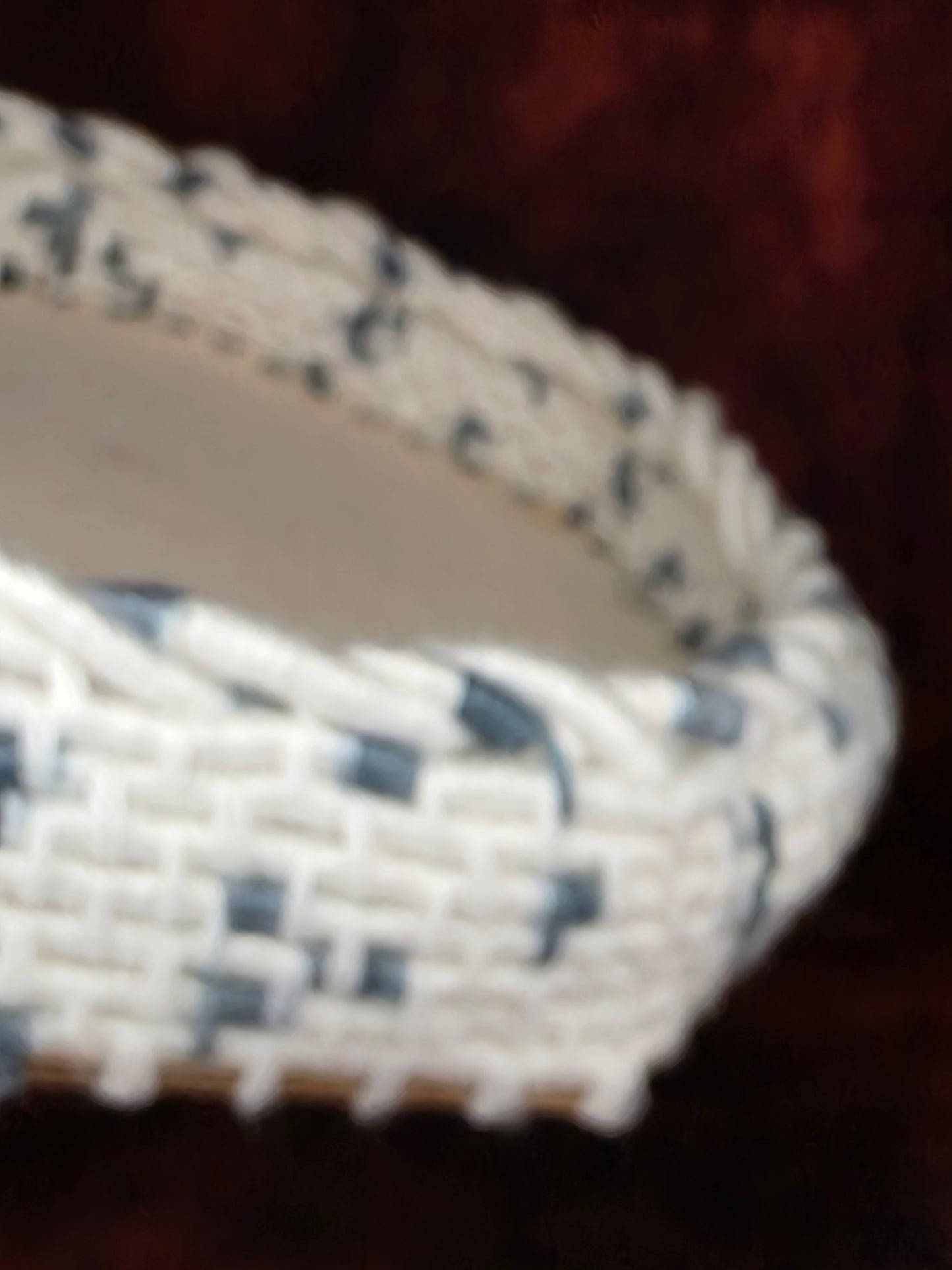 Ashbound Vessel - Handmade Coil Wrapped Tray with Wooden Base