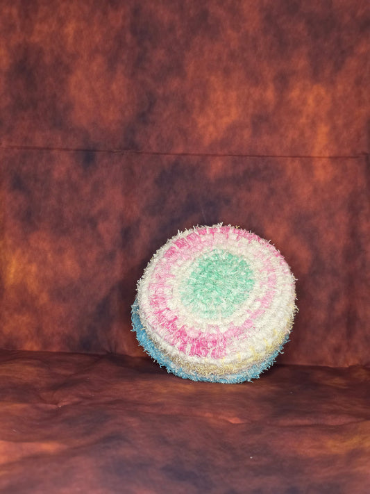 Dreamstatic Vessel - Handmade Coil Wrapped Fuzzy Trinket Basket