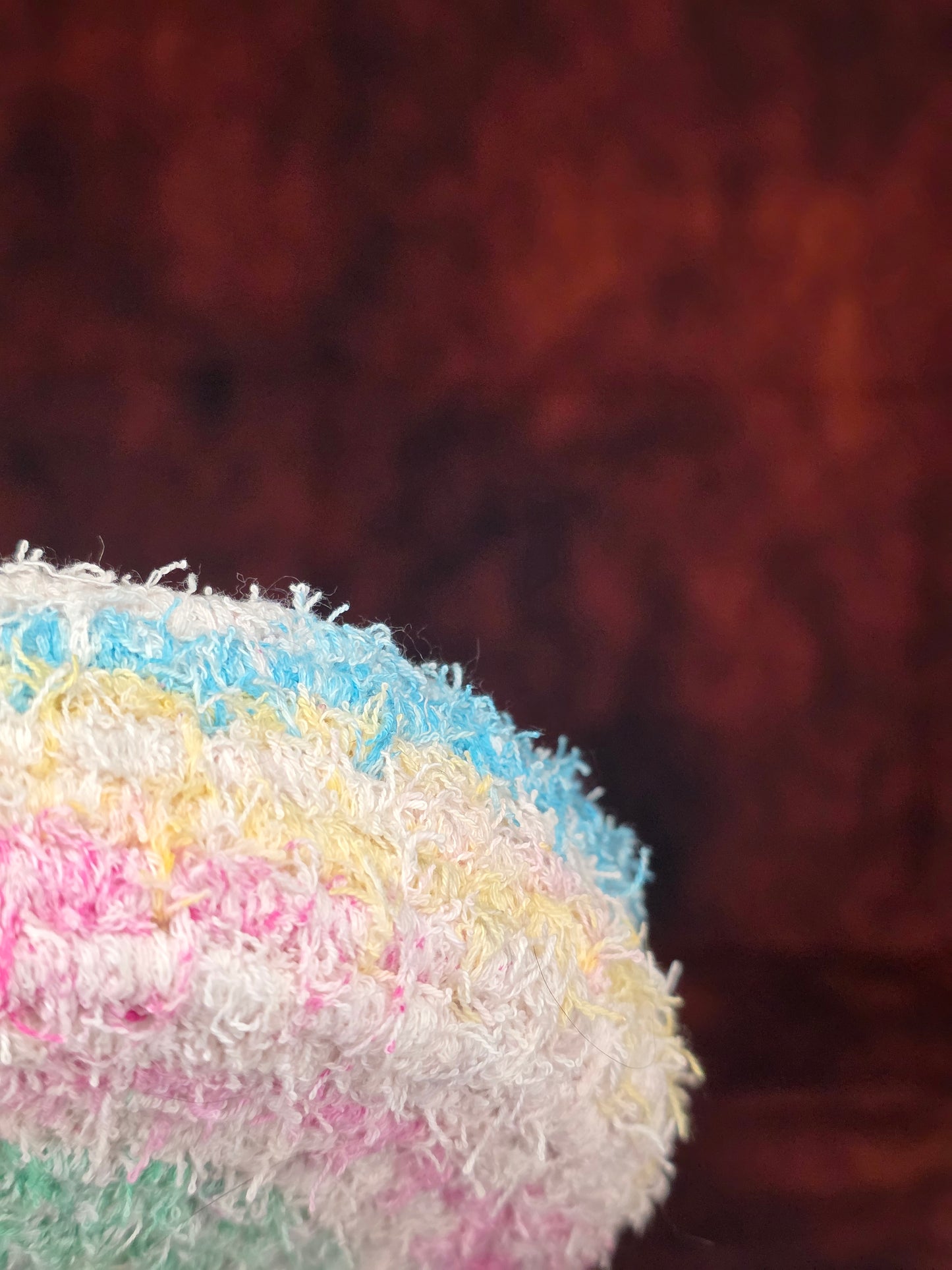 Dreamstatic Vessel - Handmade Coil Wrapped Fuzzy Trinket Basket