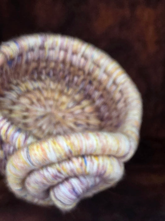 Cindercoil Vessel - Handmade Coil Wrapped Basket