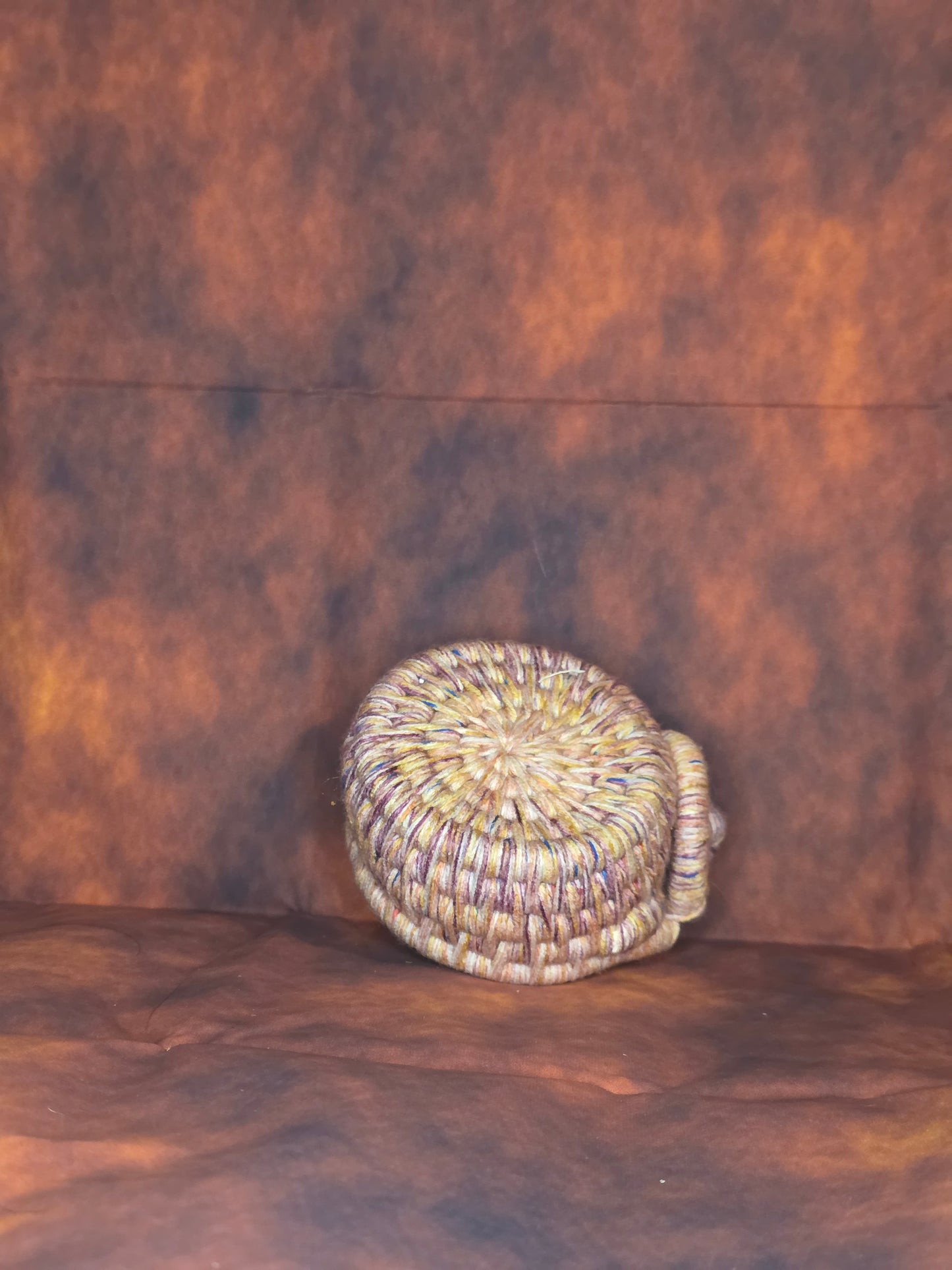 Cindercoil Vessel - Handmade Coil Wrapped Basket