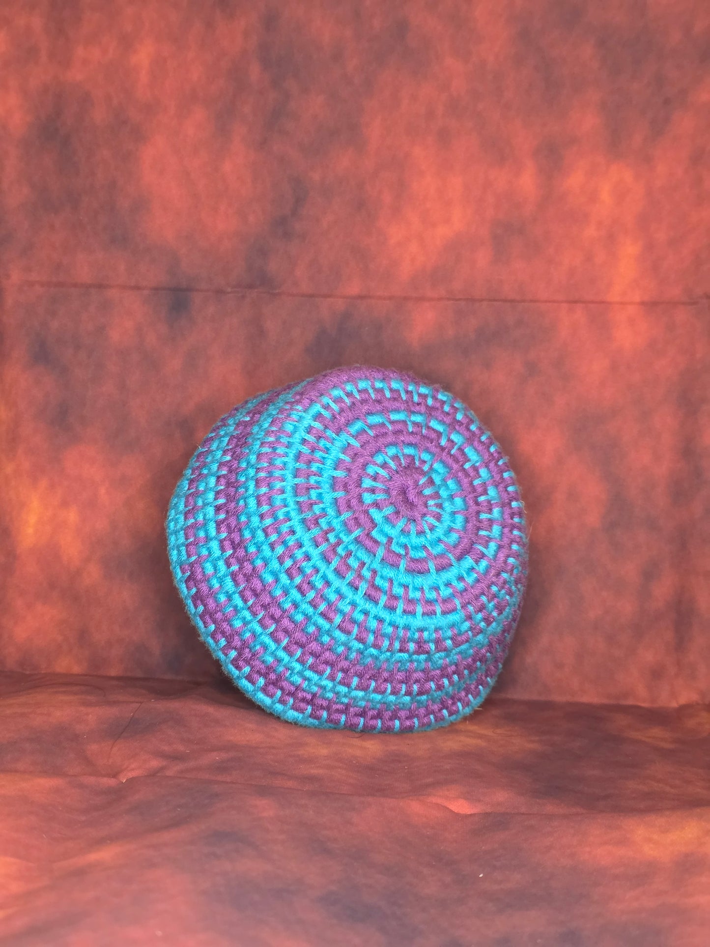 Abyssweave Vessel - Handmade Coil Wrapped Basket with Knotwork
