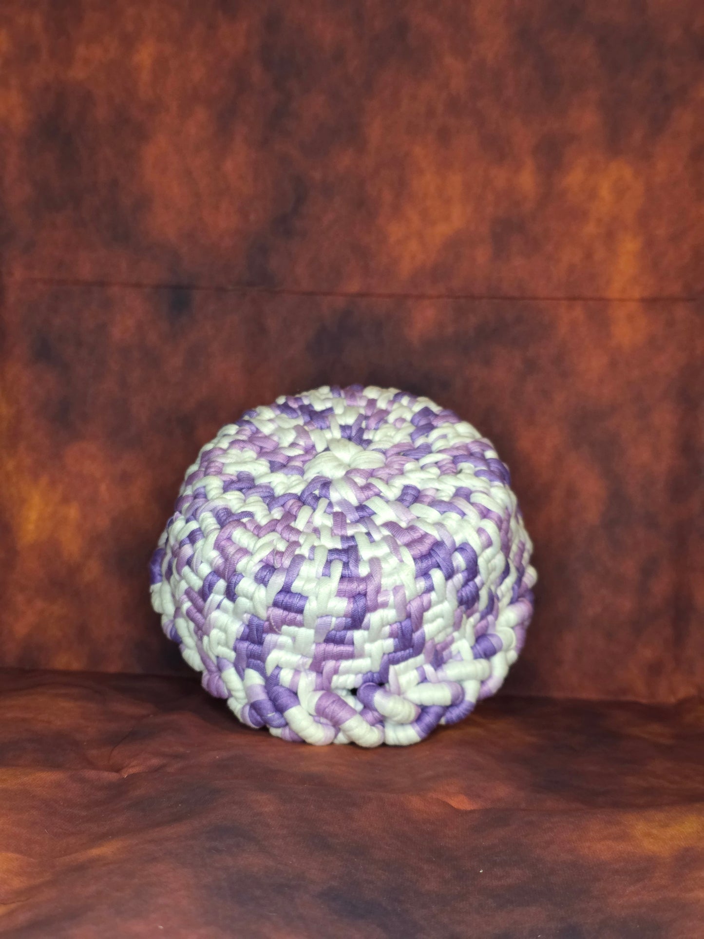 Dreamveil Vessel - Handmade Coil Wrapped Lavender Basket