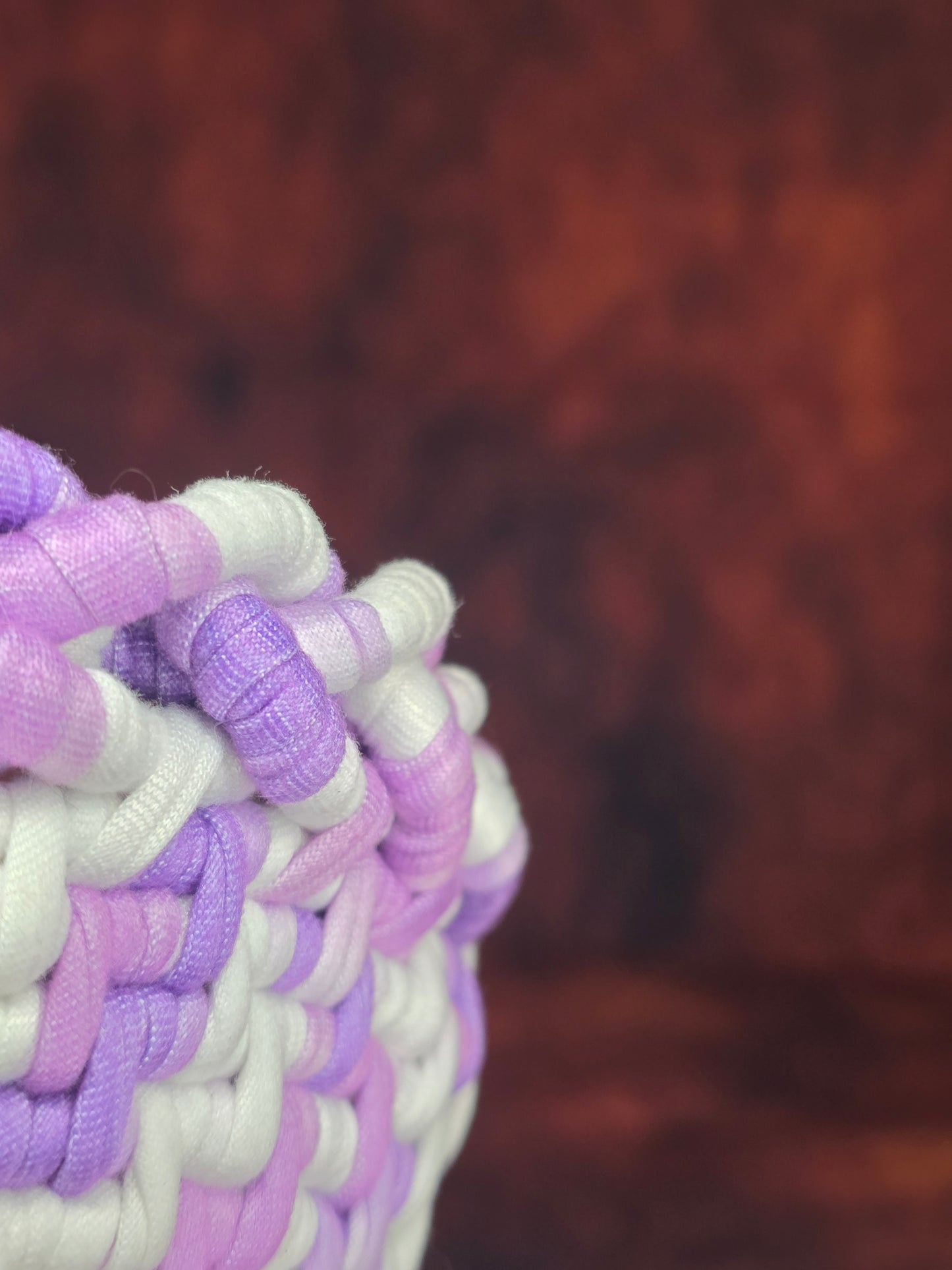Dreamveil Vessel - Handmade Coil Wrapped Lavender Basket
