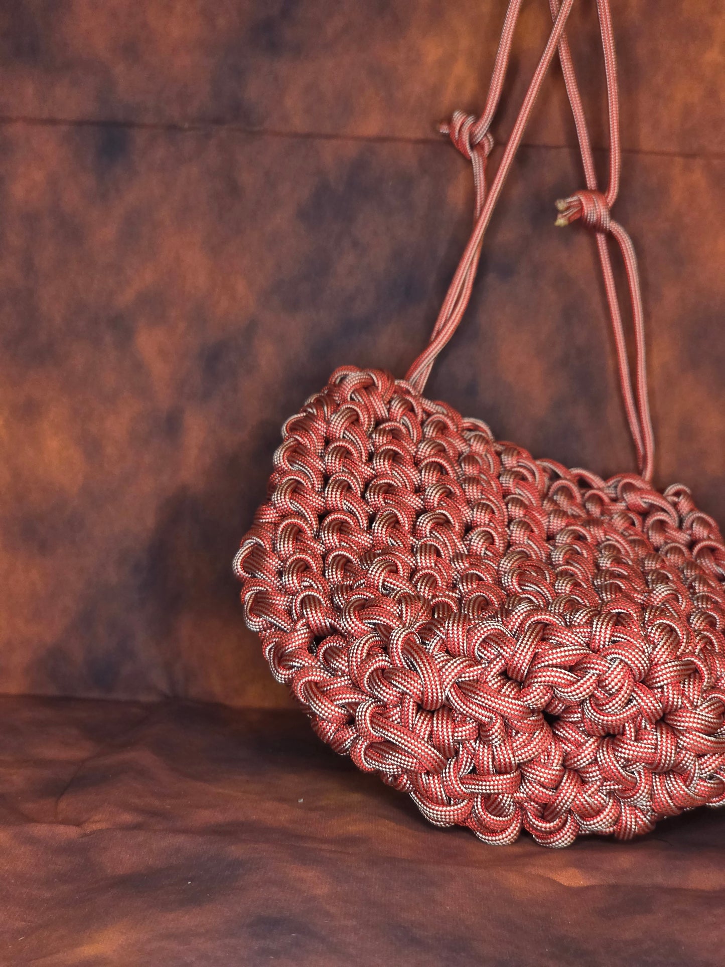 Bloodwoven Reliquary | Handmade Paracord Drawstring Pouch/Dice Bag