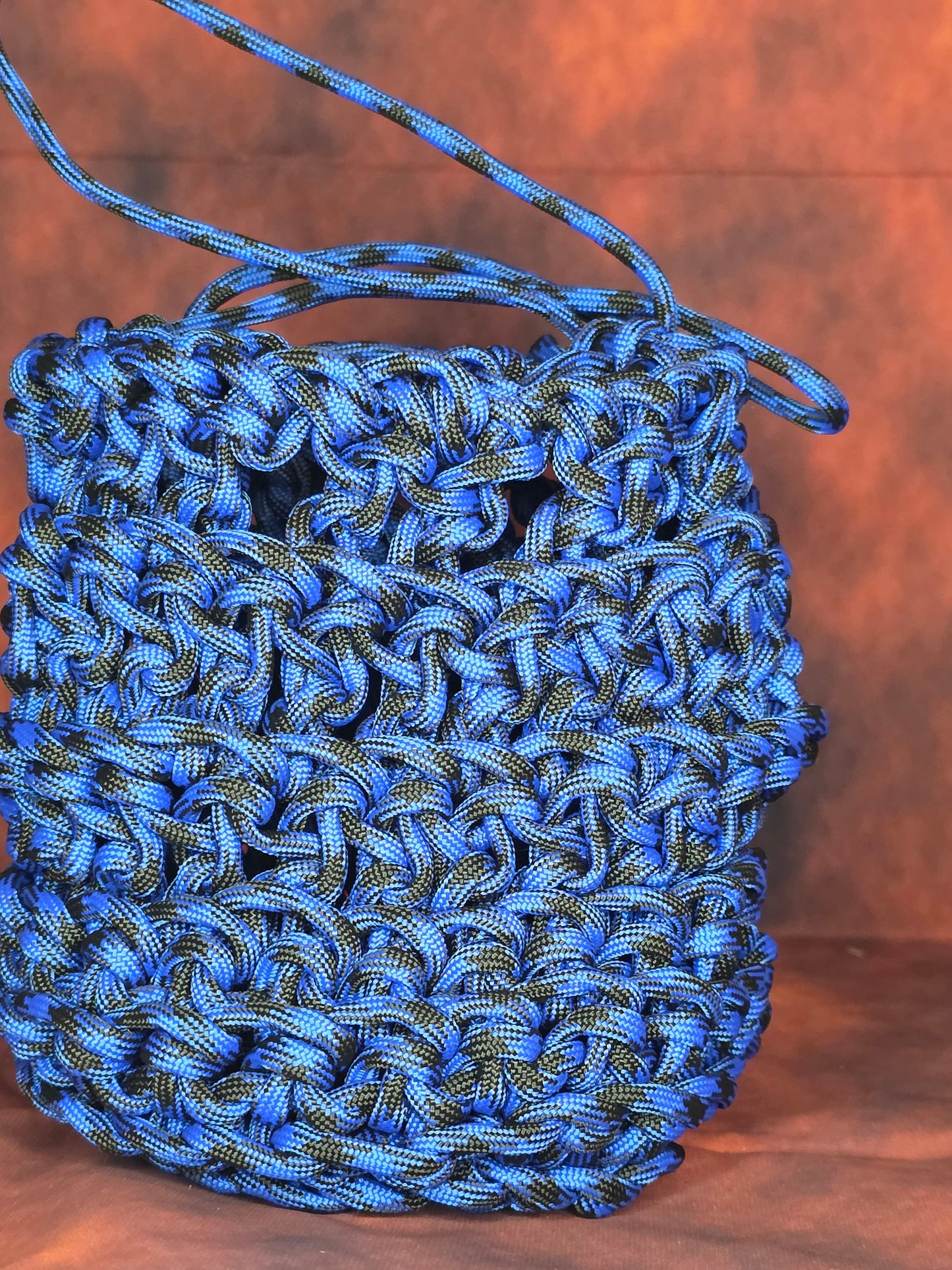 Nightcoil Reliquary Pouch – Handwoven Paracord Drawstring Utility and Dice Bag