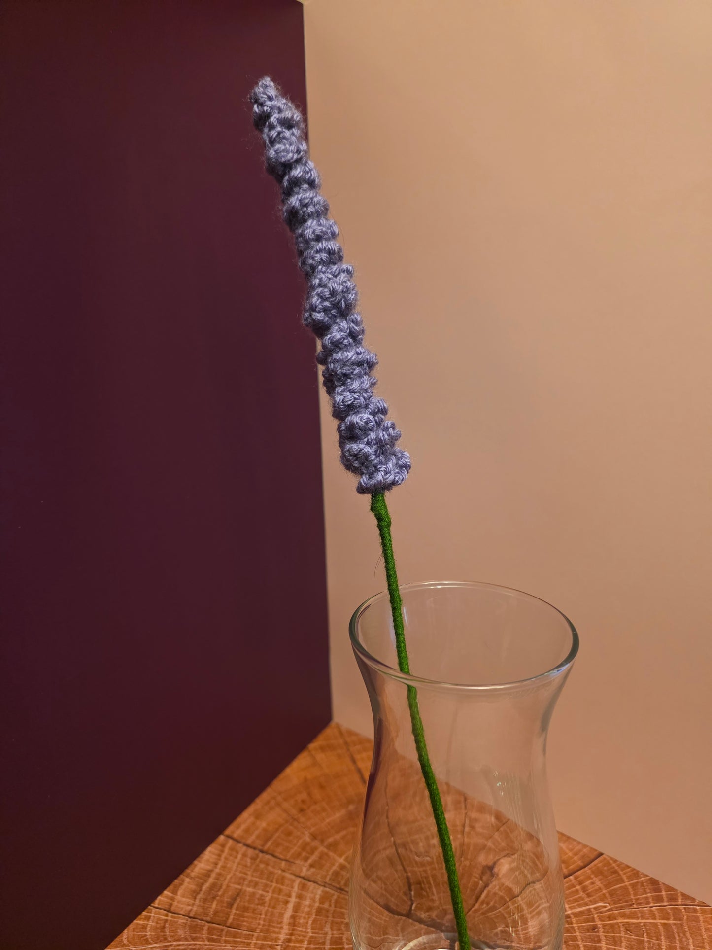 Witchspire Bloom – Handmade Crochet Lavender Stem