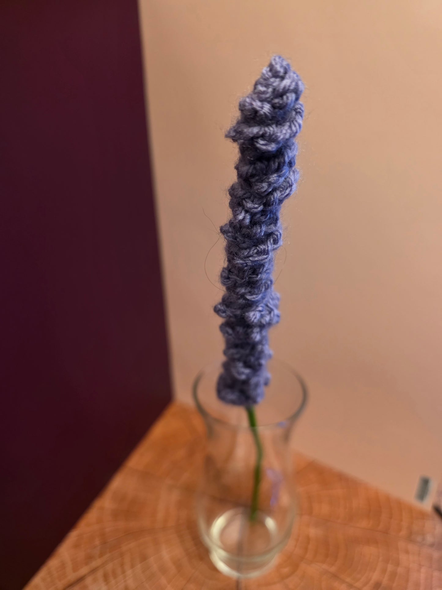 Witchspire Bloom – Handmade Crochet Lavender Stem
