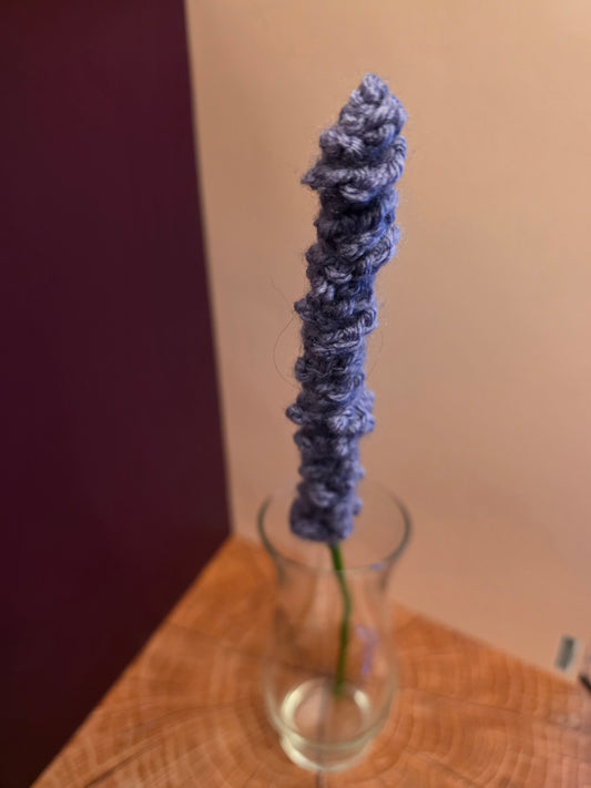 Witchspire Bloom – Handmade Crochet Lavender Stem