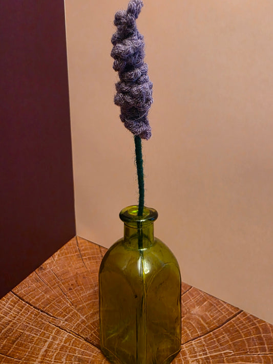 Graveveil Bloom – Handmade Crochet Lavender  Flower Stem
