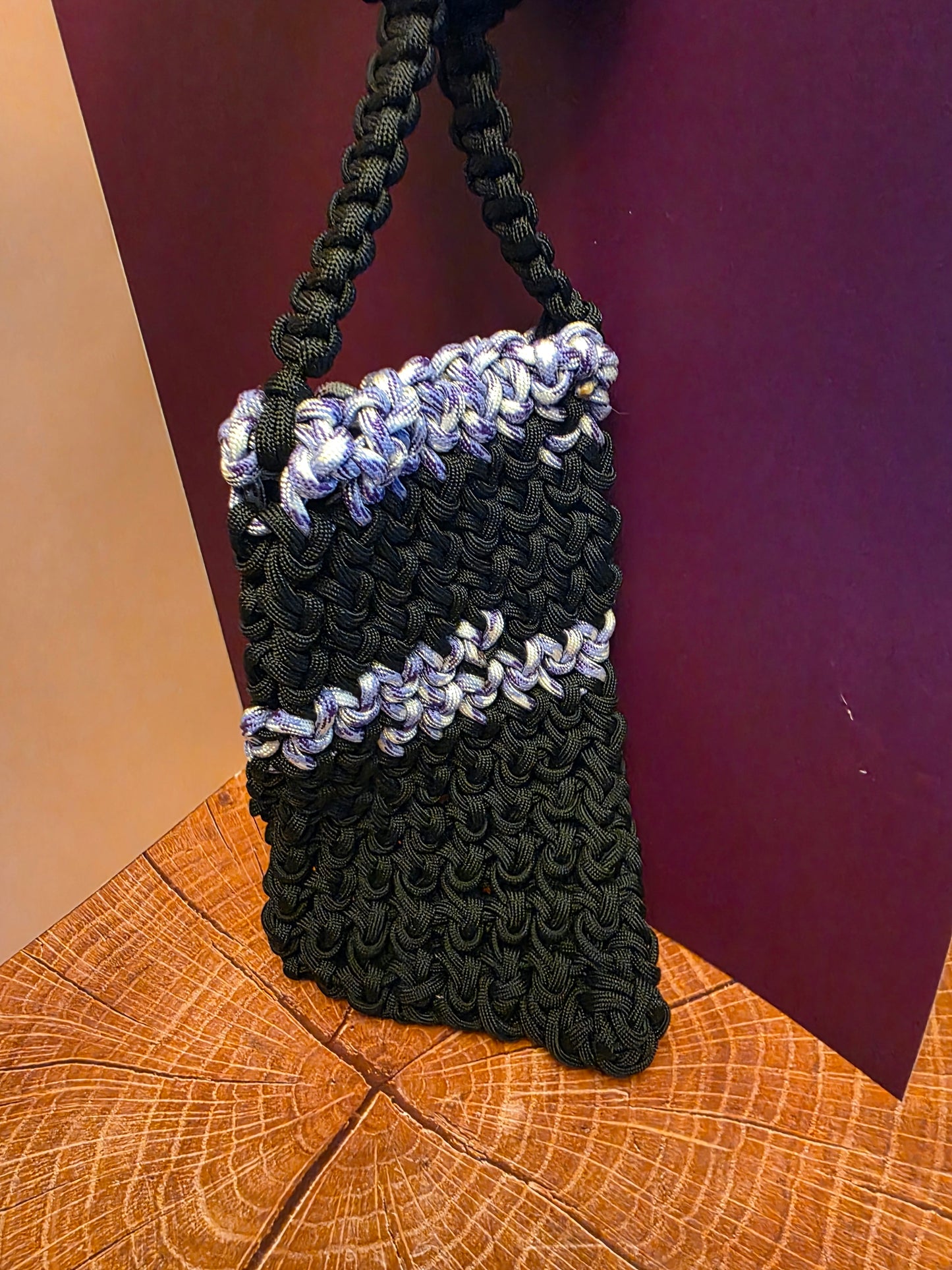 Witch’s Veil Satchel – Handmade Paracord Crossbody Bag