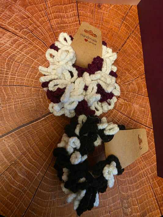 Spiral Snare Halo – Handmade Crochet Scrunchie