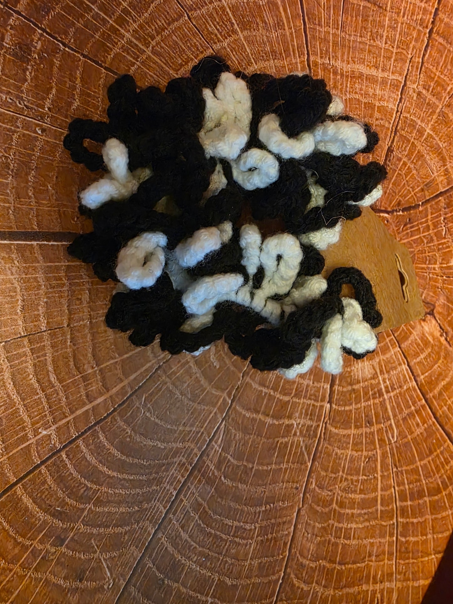 Spiral Snare Halo – Handmade Crochet Scrunchie
