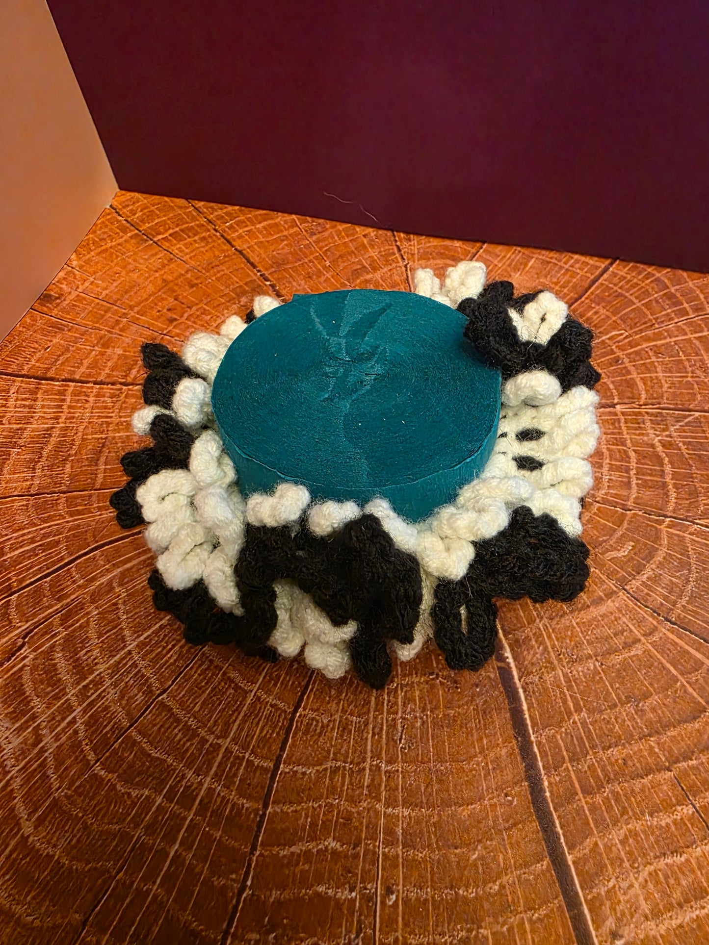 Spiral Snare Halo – Handmade Crochet Scrunchie