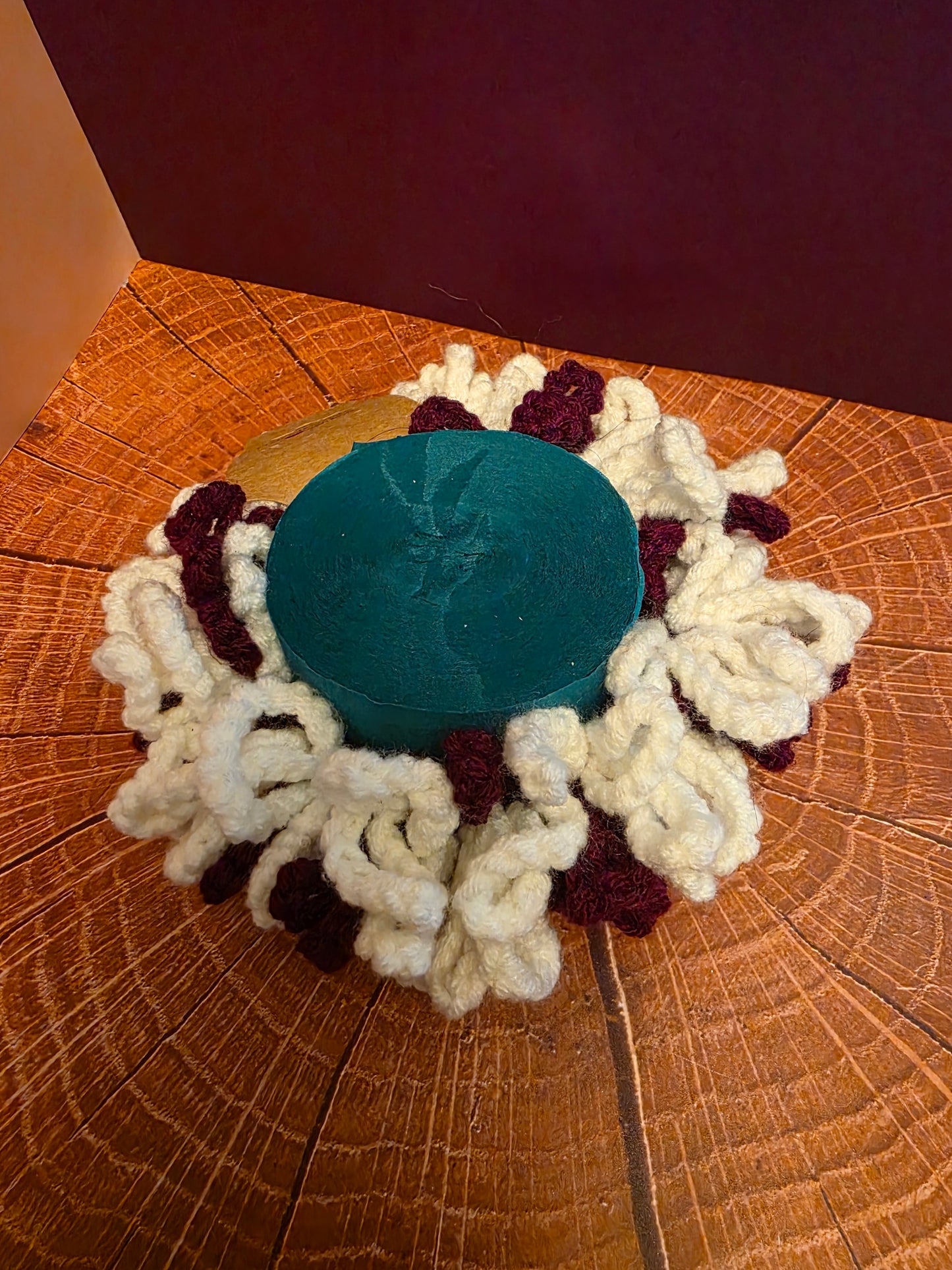 Spiral Snare Halo – Handmade Crochet Scrunchie