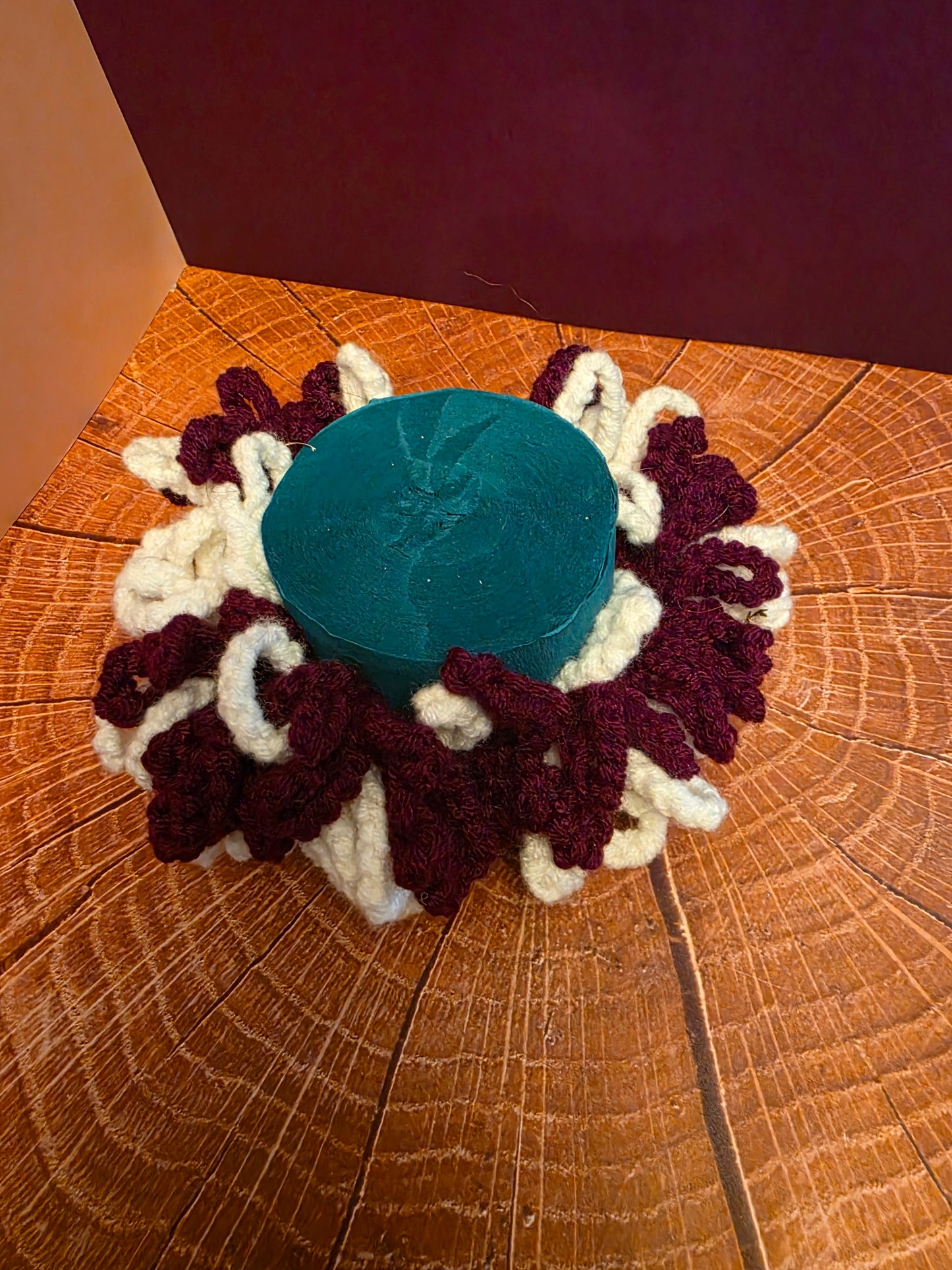 Spiral Snare Halo – Handmade Crochet Scrunchie