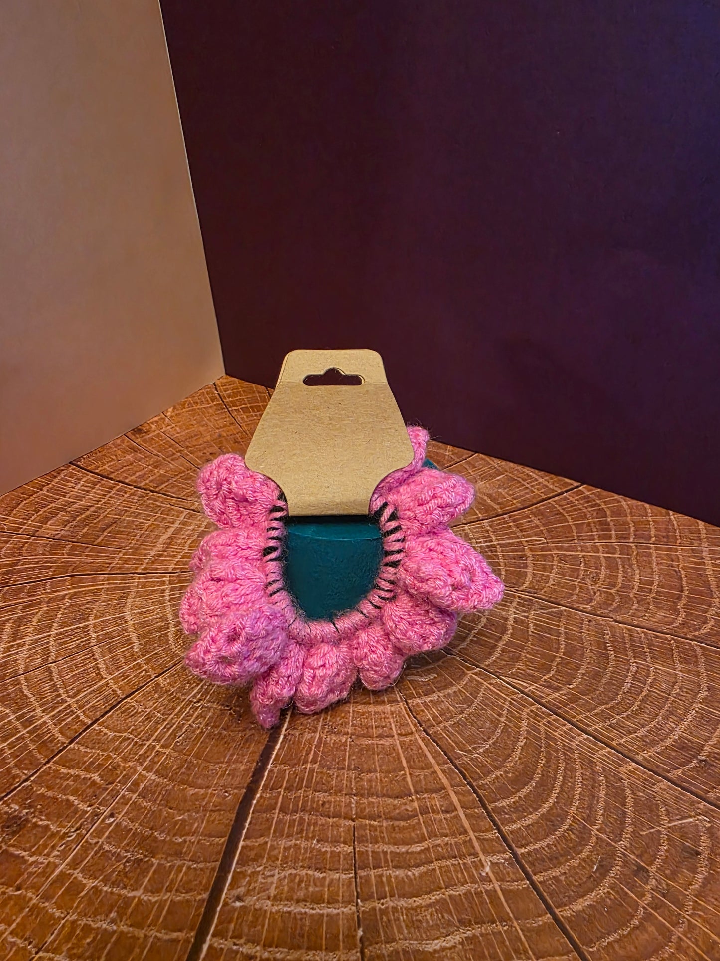 Petal Maw Halo – Handmade Crochet Scrunchie
