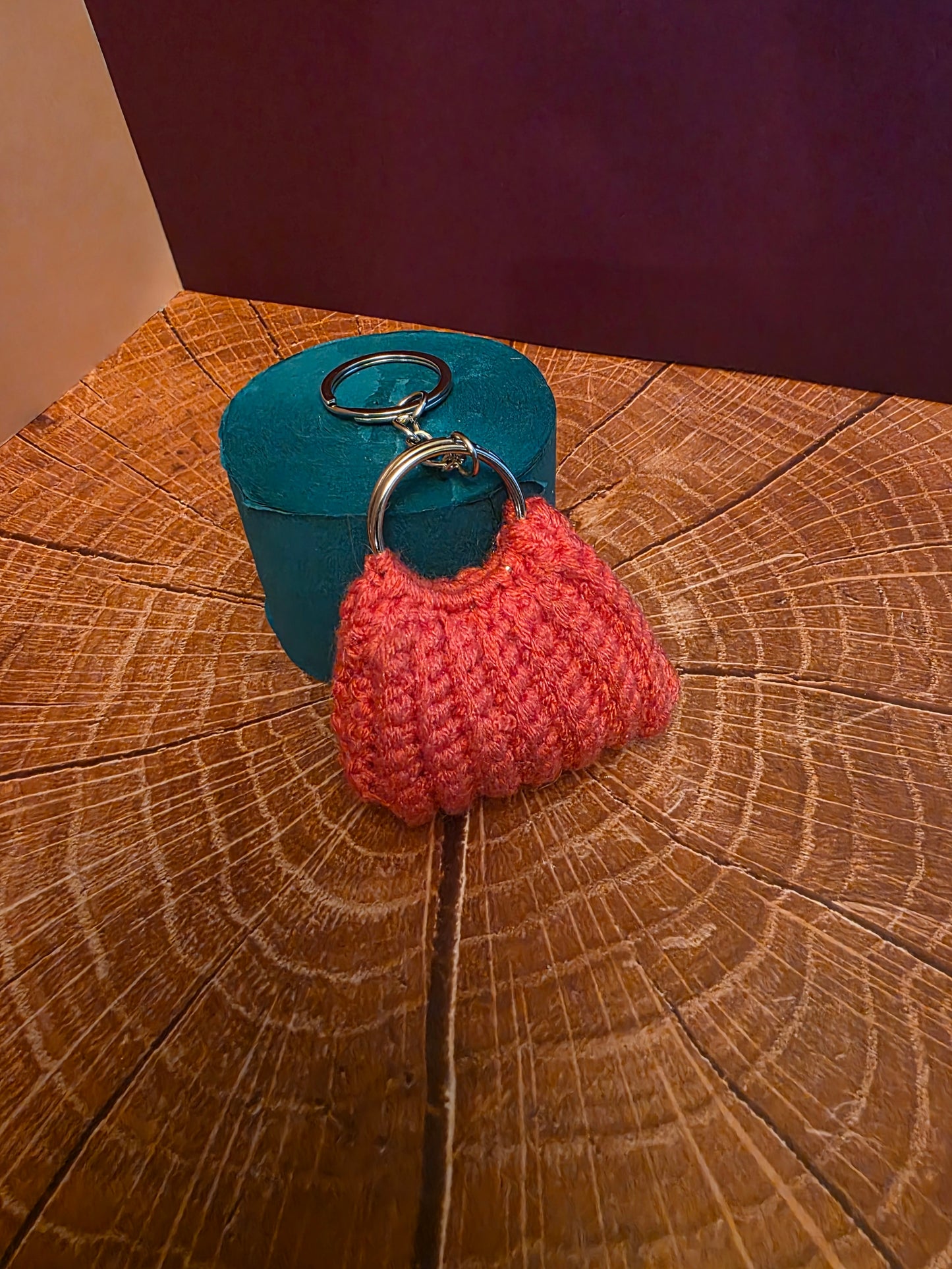 Voidpurse Trinket - Handmade Crocheted Bag Charm or Keychain