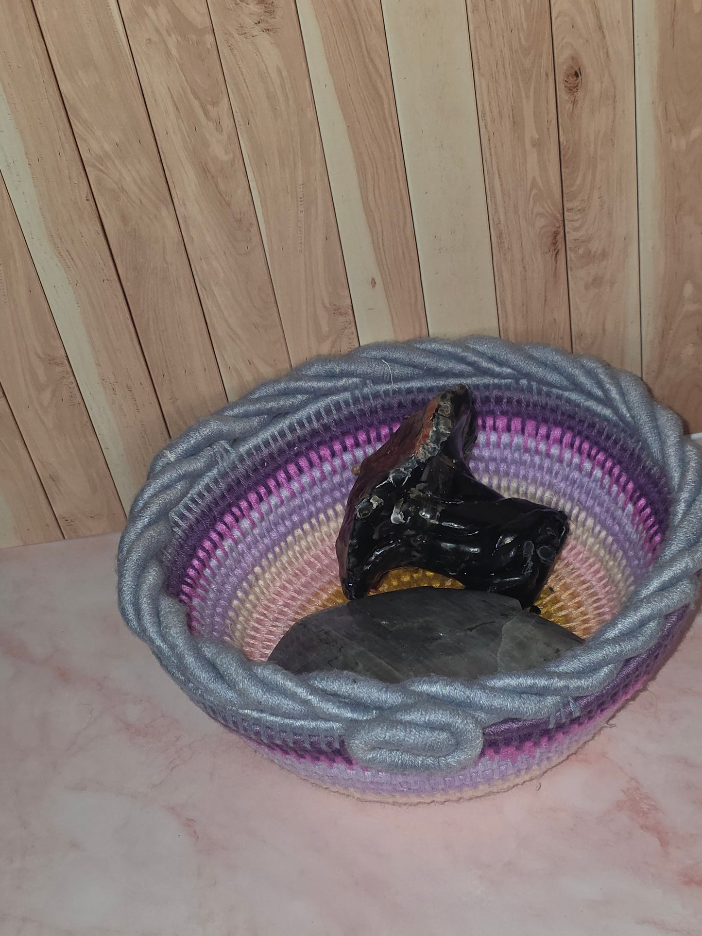 Moonwoven Vessel | Handmade Coil Wrapped Decorative Basket