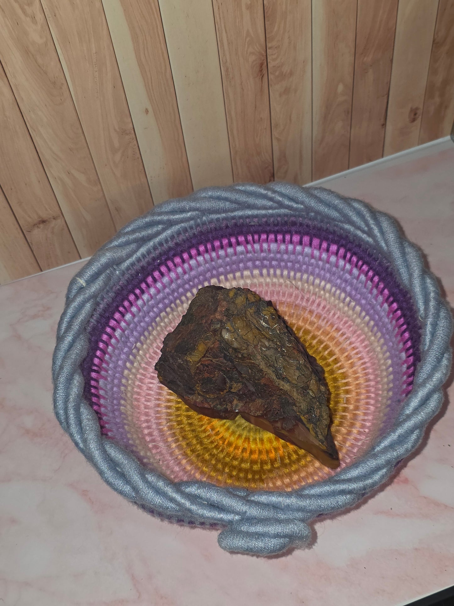Moonwoven Vessel | Handmade Coil Wrapped Decorative Basket