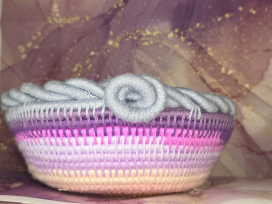 Moonwoven Vessel | Handmade Coil Wrapped Decorative Basket
