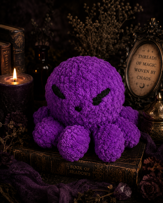 Velvet Void  Familiar – Handmade Crochet Octopus Plush